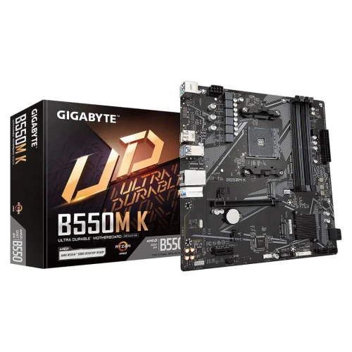 CARTE MERE GIGABYTE B550M K DDR4 Micro-ATX AM4 Performante et Abordable
