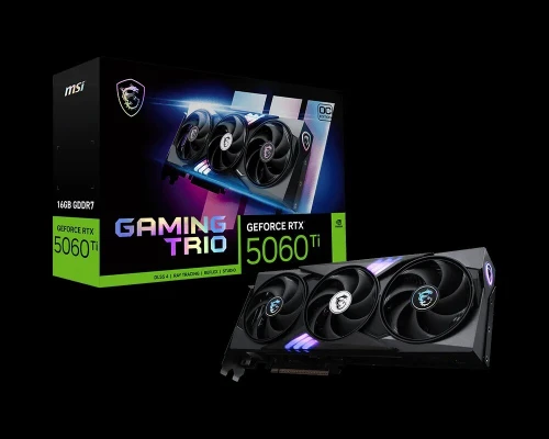 CARTE GRAPHIQUE MSI GeForce RTX 5060 Ti 16GB GAMING TRIO OC