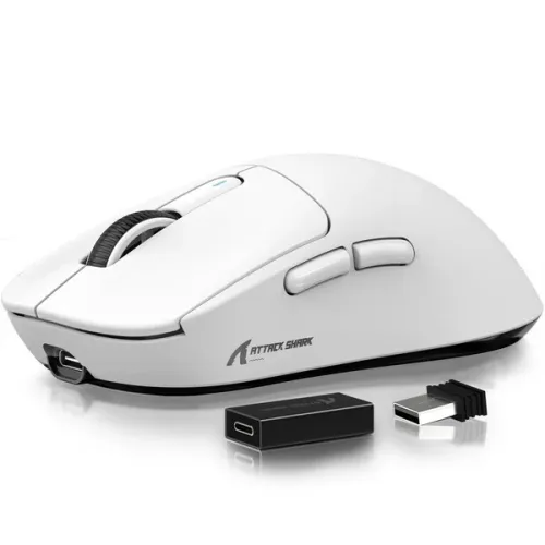 SOURIS GAMING ATTACK SHARK X3 PRO PAW-3395 4K/8K Hz, 59g SUPERLIGHT Wireless/Wired,DPI up to 26000