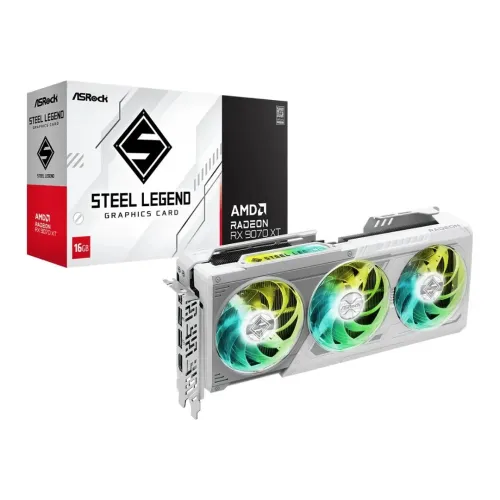 CARTE GRAPHIQUE ASROCK RX 9070 XT Steel Legend 16GB OC