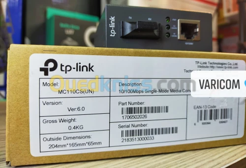 Convertisseur TP-LINK MC110CS Rj45 To Fibre Optique