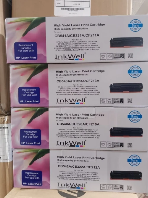 Pack Toner Laser HP CB540A_CF210A_731_131A CP1215 (BK-C-M-Y) Inkwell