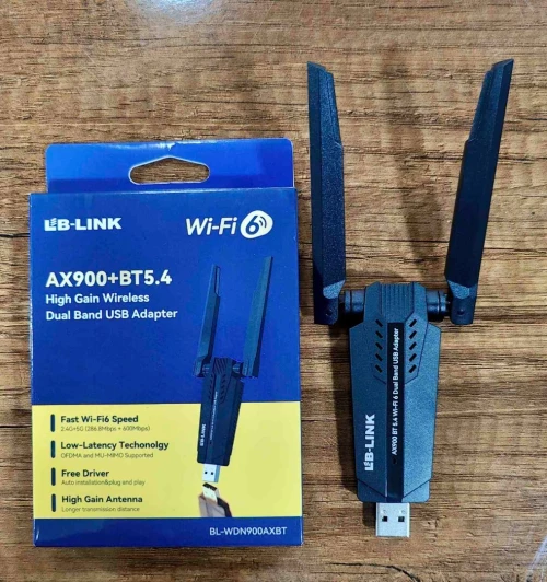 Clé Réseau WiFi USB Double Antenne LB-Link AX900+Bleutooth 5.4 WiFi6