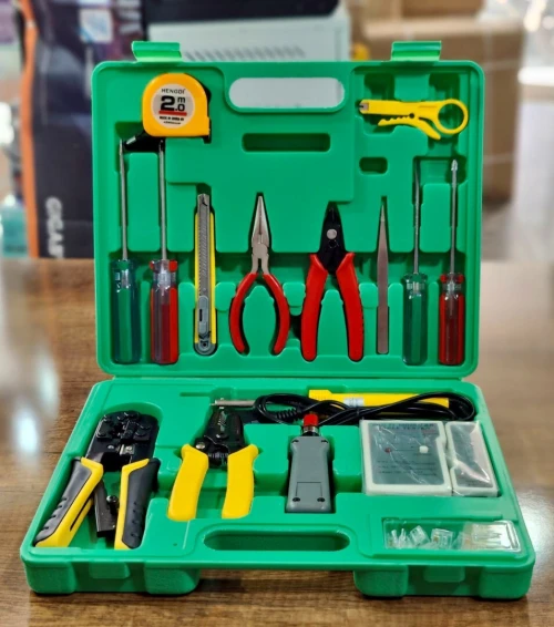 Kit Outillage Réseaux 16Pcs (Pincer_Testeur_Tournevis...)
