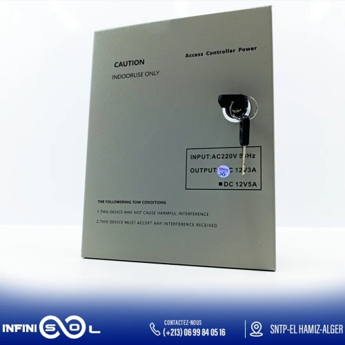 Bloc alimentation controle d'accès 12V/03-05A