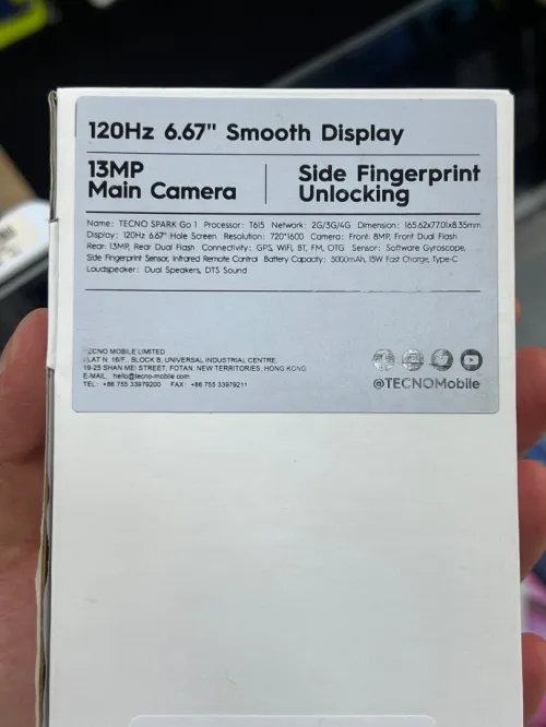 Tecno Spark GO1 64Gb