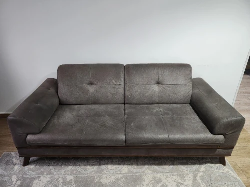  ENSEMBLE FAUTEUILS  PLACES plus POUF EN TISSU ANTI TACHES BON ÉTAT, À SAISIR 