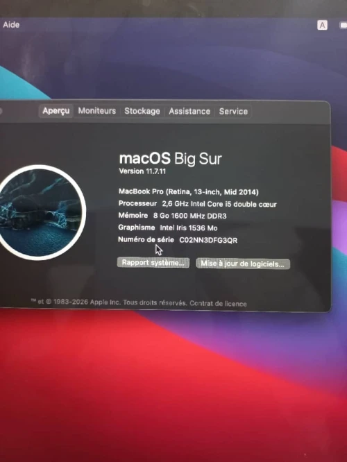 Macbook pro 2014