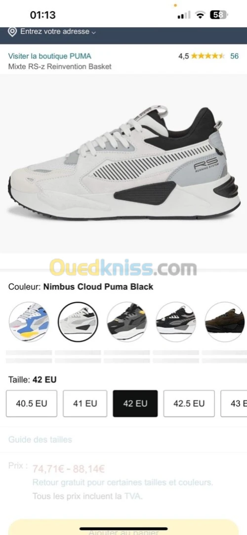Puma rs x Original caba