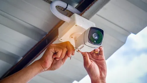 Installation caméra de surveillance