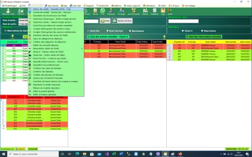 LOGICIEL GESTION HÔTELIÈRE COMPLÈTE  - برنامج لتسيير الفندقي