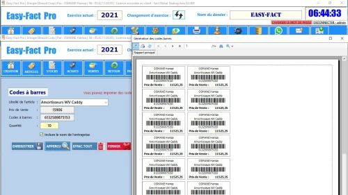 Logiciel de Gestion des stocks & commerciale D10 : Version Starter