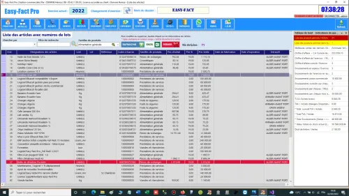 Logiciel EASY-FACT Pro - D10  - برنامج إدارة المخزون و التجارة