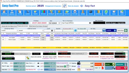 Logiciel EASY-FACT Pro - D10  - برنامج إدارة المخزون و التجارة