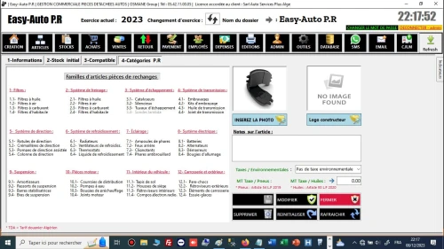 Logiciel Easy-Auto P.R - برنامج  خاص بقطع غيار السيارات - Version Starter 