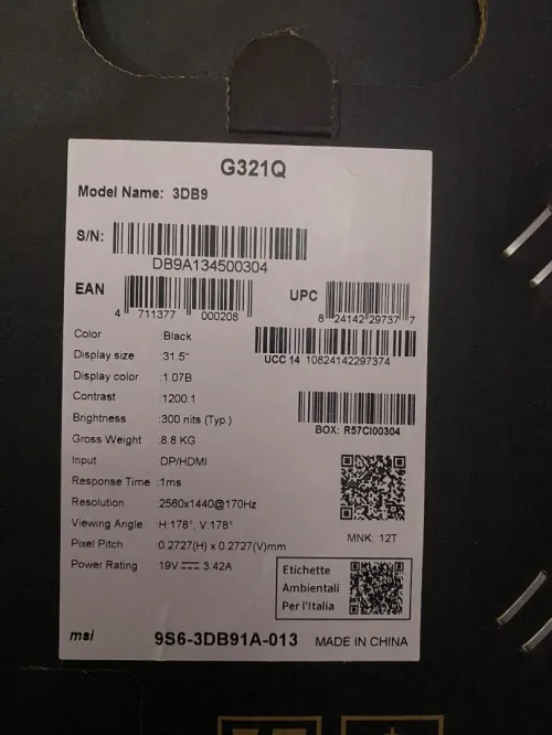 MSI G321Q  WQHD