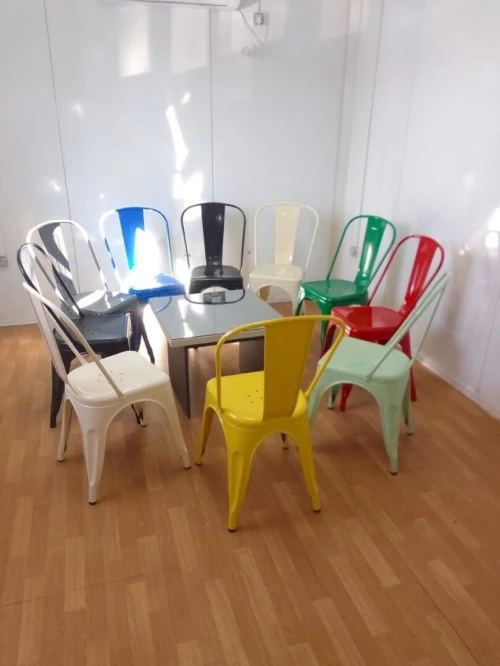 Chaise Tolix 100% Acier inoxydable Disponible en plusieurs couleurs