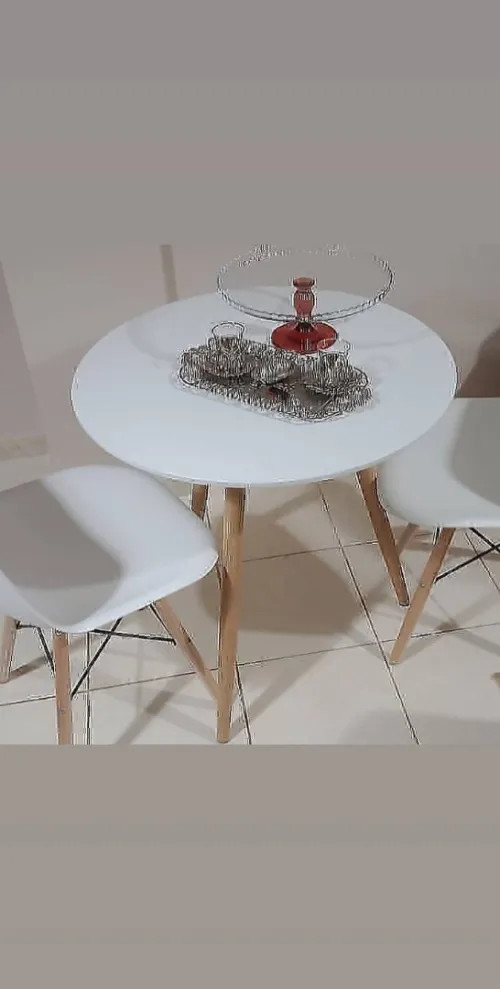 Promo Foire d'Alger : Table Ronde ou Carrée 80 cm + 2 chaises scandinaves