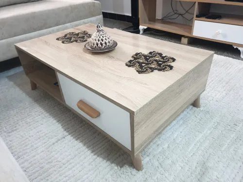Table basse, meuble télé et un rangement à 4 étages