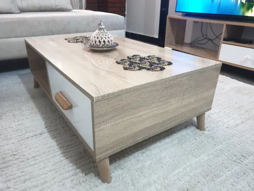 Table basse, meuble télé et un rangement à 4 étages
