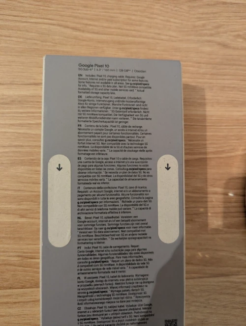 Google Pixel 10: 12 GB/128 GB