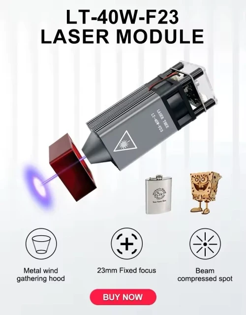 Module Tête Laser CNC 40W, رأس ليزر فقط