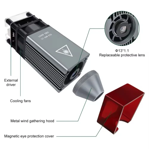 Module Laser Cnc ,Juste La tete laser 40W