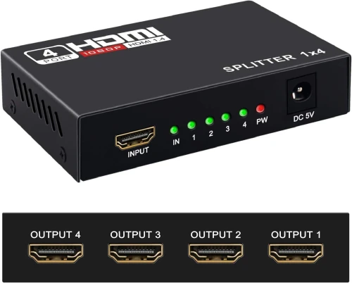 4K HDMI Splitter - 1 Entrée 4 Ports de sortie