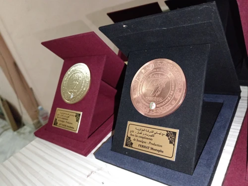 médaille bronze personnalisé et trophée 