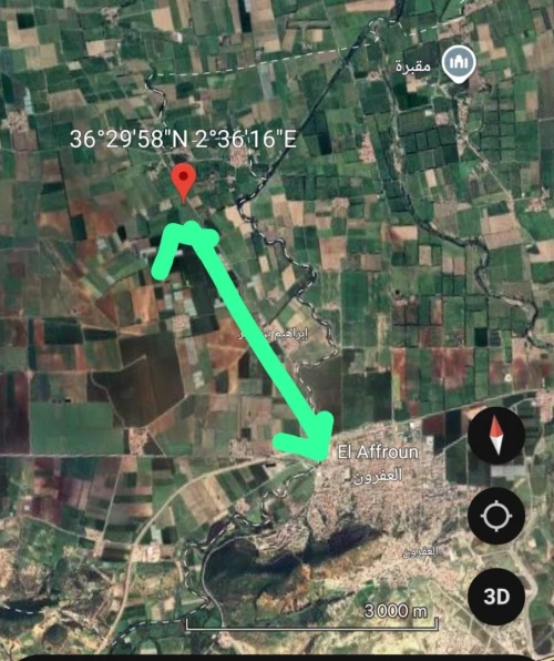Vente Terrain Agricole Tipaza Ahmar el ain