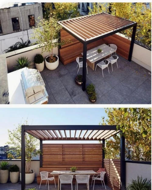 pergola structure métallique