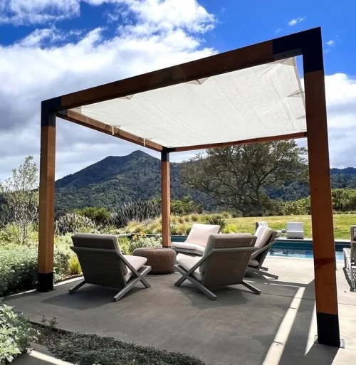 Pergola avec toile 