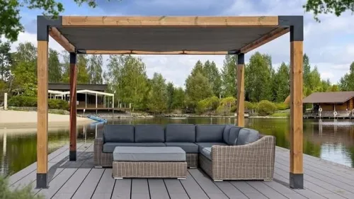 Pergola avec toile 