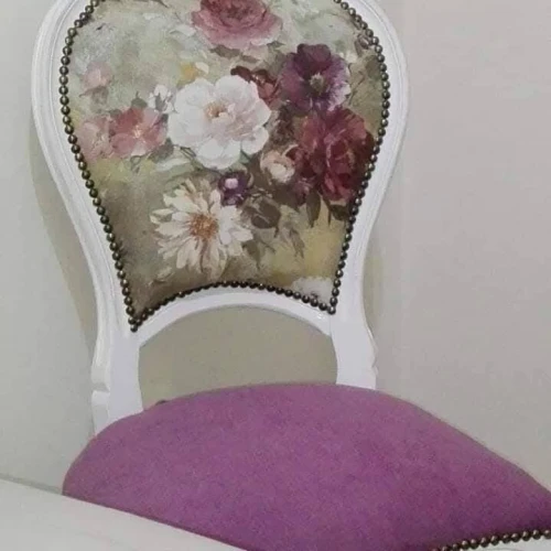 commande de chaise médaillon,  tapisserie rénovation et personnalisation cd meubles