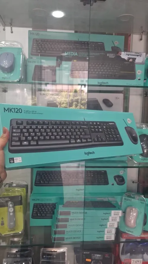 Combo Clavier + Souris Logitech MK120 Filaire USB