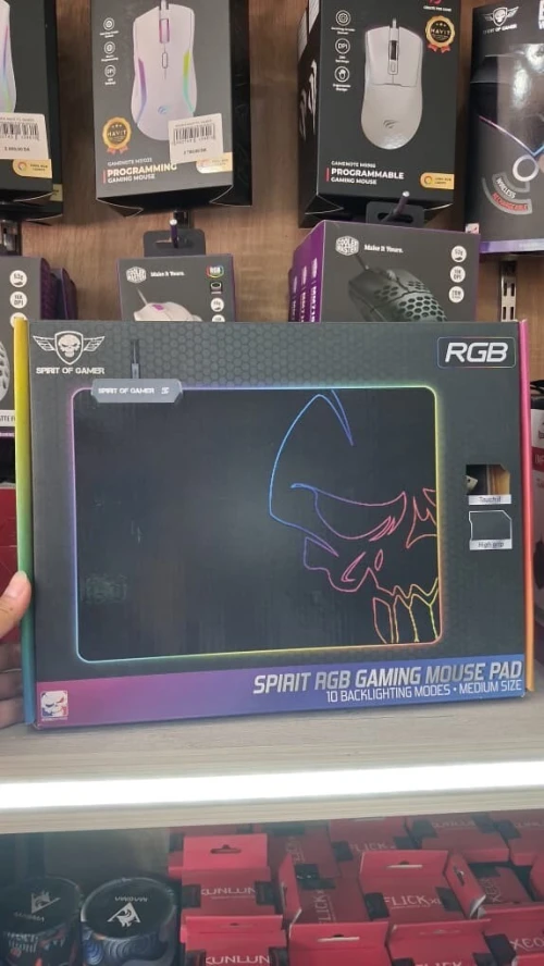 Tapis de Souris Gaming Spirit Of Gamer Skull SOG-PADMRGB RGB Taille M