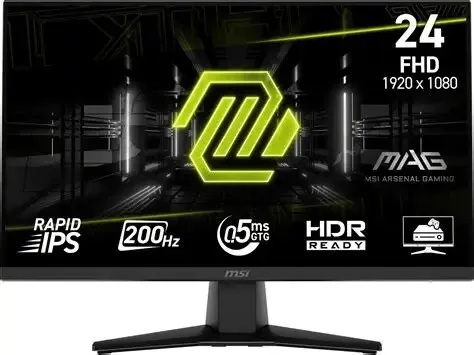 Écran MSI MAG 242F 24"  Full HD 200 Hz 0,5 ms Rapid IPS