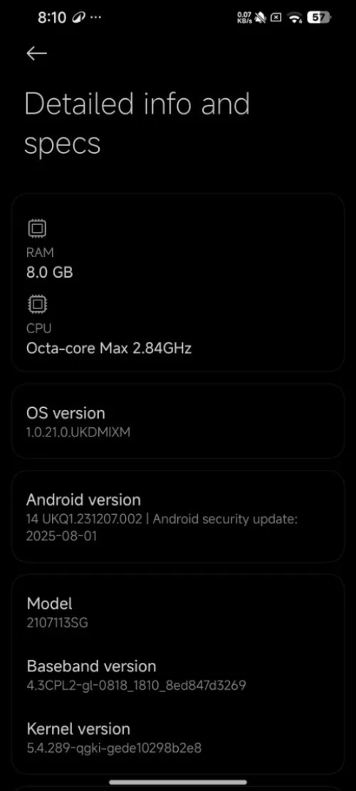 Xiaomi Mi 11T pro