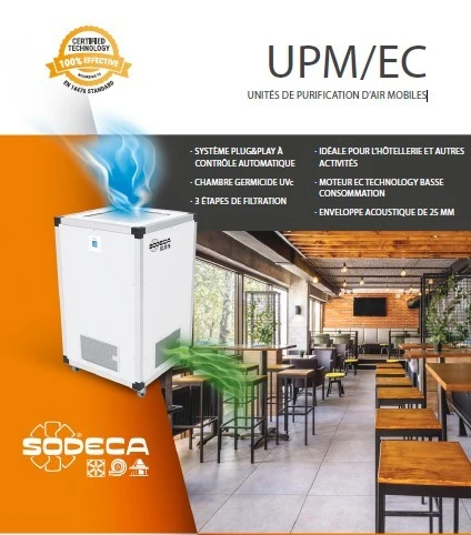 UNITE DE PURIFICATION D'AIR MOBILE 