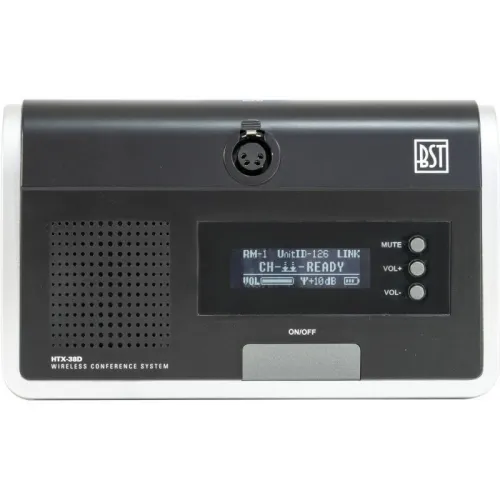 Station de conférence avec microphones président et délégué sans fil et VALISE DE CHARGE BST