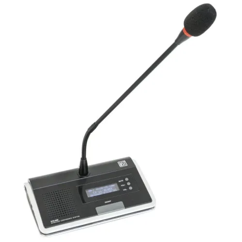 Station de conférence avec microphones président et délégué sans fil et VALISE DE CHARGE BST