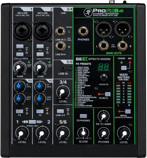 Table de mixage Mackie ProFX6v3
