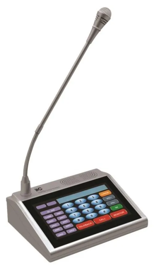 Microphone d'interphone de bureau à écran tactile de 7 pouces ITC T-7702A 