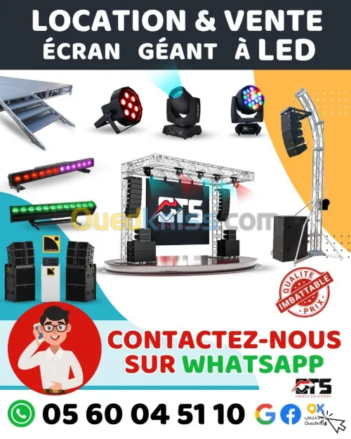 OTS EVENTS SOLUTIONs :location sur mesure d'écrans géants à LED 