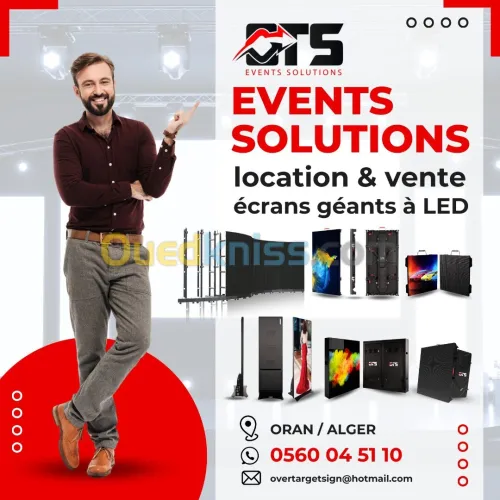 location & vente écrans géants a LED