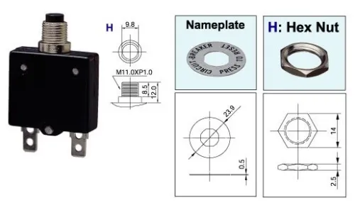 Disjoncteur thermique / circuit breaker board