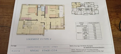 Vente Appartement F3 Alger Bordj el kiffan