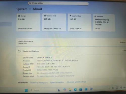 Dell latitude 5400