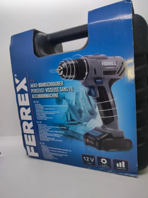 Visseuse Perceuse Perceuse Ferrex 12V 1600 Tours par Minute