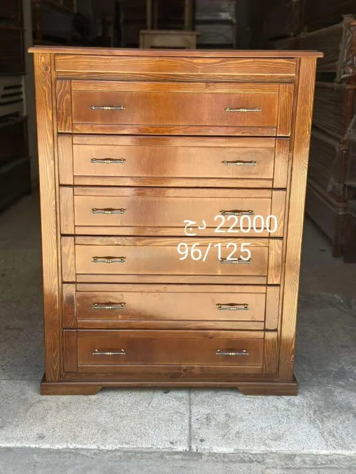 Commode bois rouge